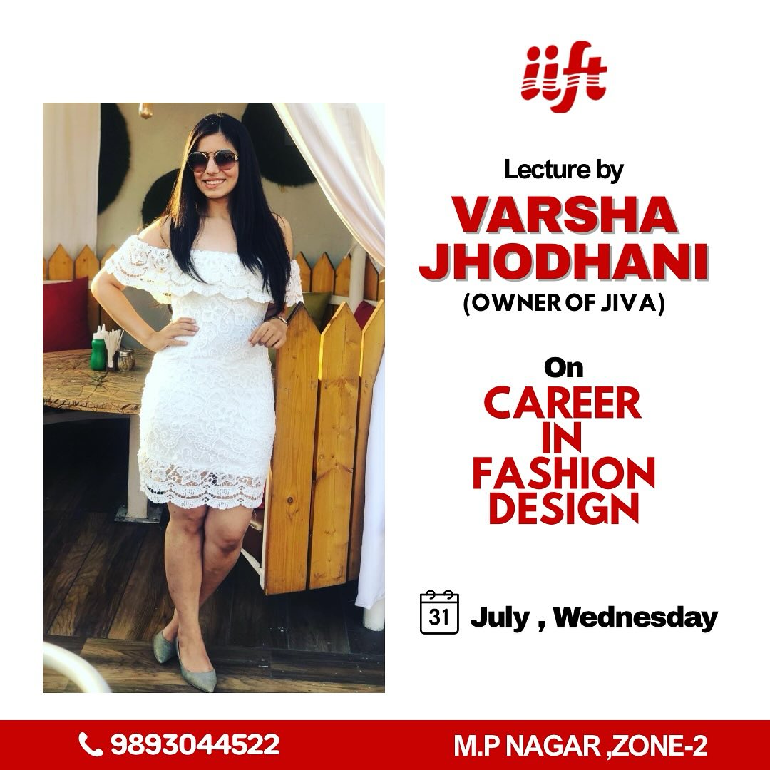 An exclusive guest lecture for Fashion Design students by Varsha Advani, Founder of Jiva Designer Studio.