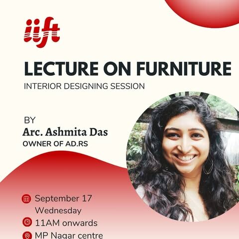 An insightful guest lecture on Furniture Design conducted by architect Ashmitaa.